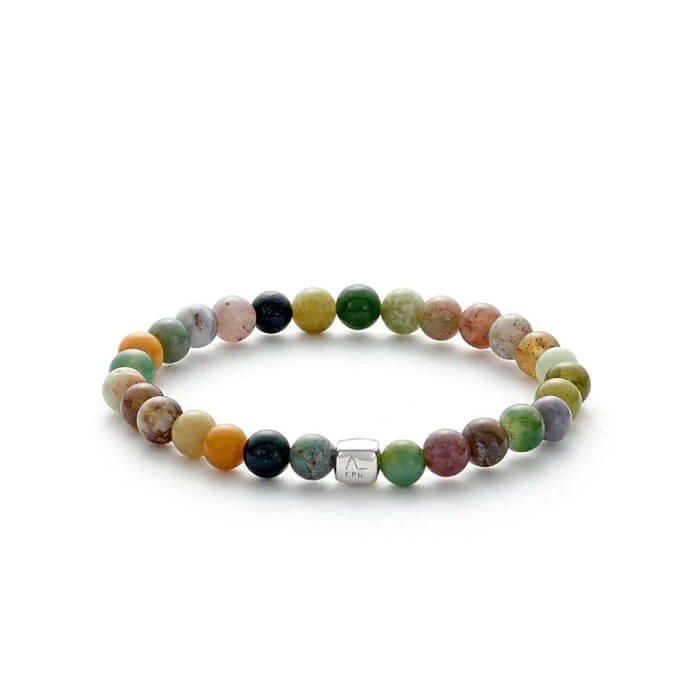 Alexander Lynggaard Indian Agate armbånd – sølv – 6 mm