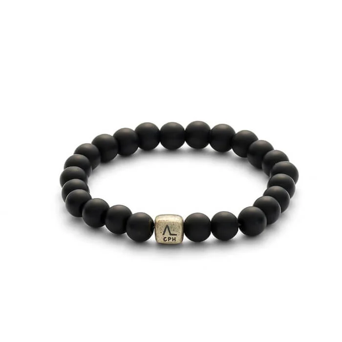 Alexander Lynggaard Onyx Matte armbånd – sølv – 8 mm