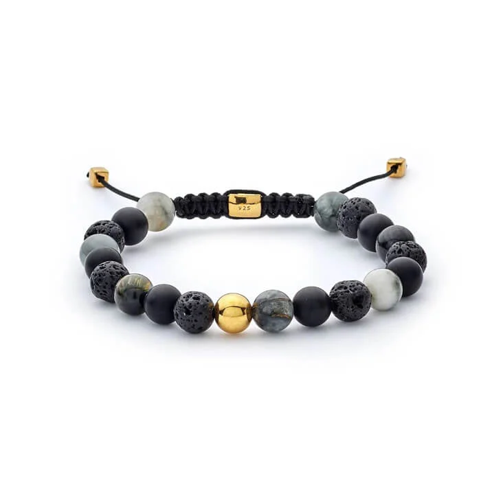 Alexander Lynggard Stockholm Braided armbånd – forgyldt sølv – 8 mm