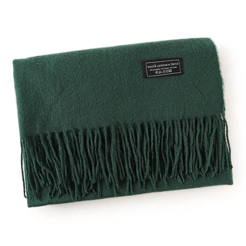 Andcopenhagen Basics - Cashmeretørklæde Dark green - 70% cashmere tørklæde - Yana - Billede 2