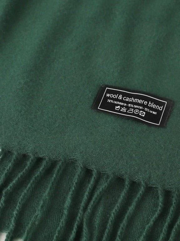 Andcopenhagen Basics - Cashmeretørklæde Dark green - 70% cashmere tørklæde - Yana