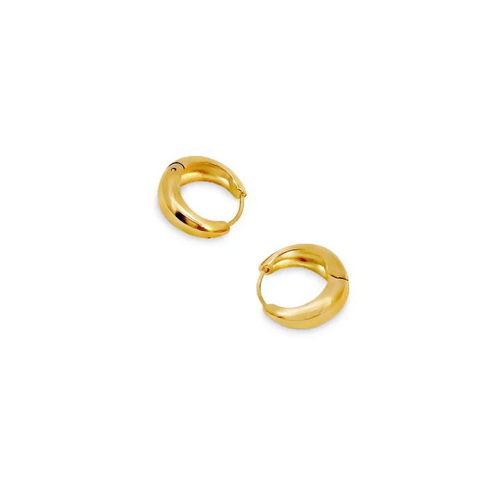 Bay by Aqua Dulce Basic Hoop creol – rustfrit PVD belagt stål – 13 mm