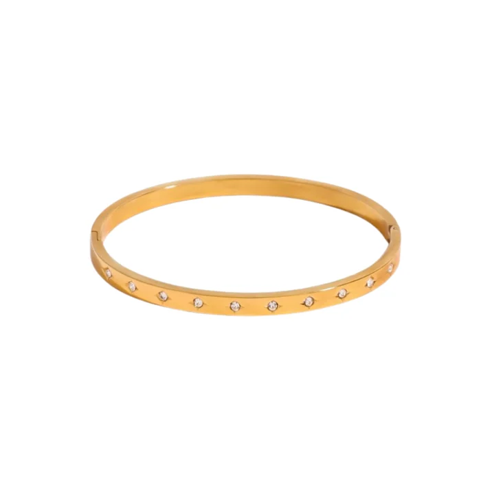 Bay by Aqua Dulce Star Blangle armring – rustfrit PVD belagt stål