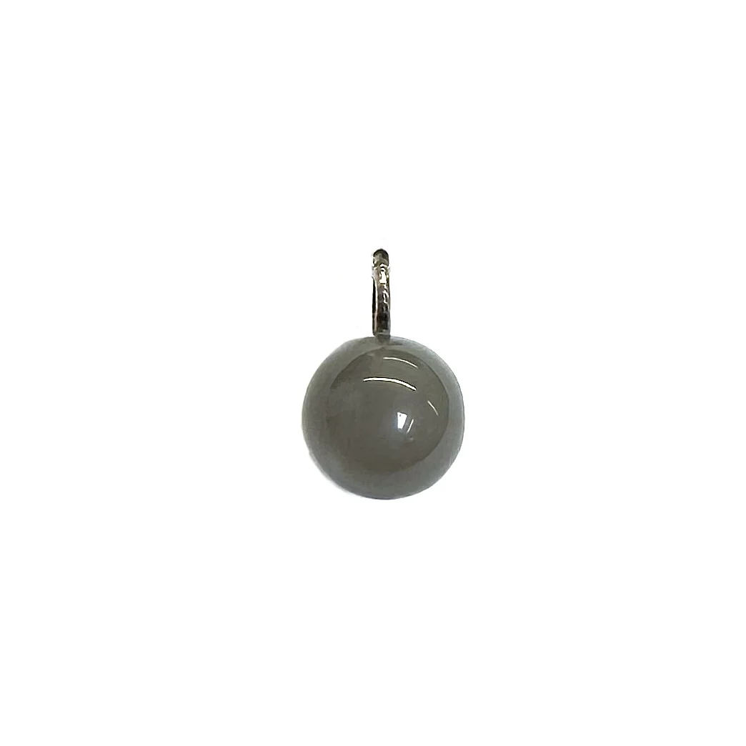 Dulong Fine Jewelry Globe vedhæng grå månesten – sølv – 1 stk.