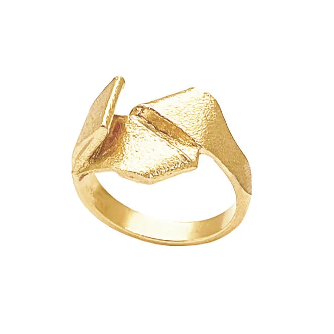 Heiring – Mille no.5 ring – Forgyldt sølv