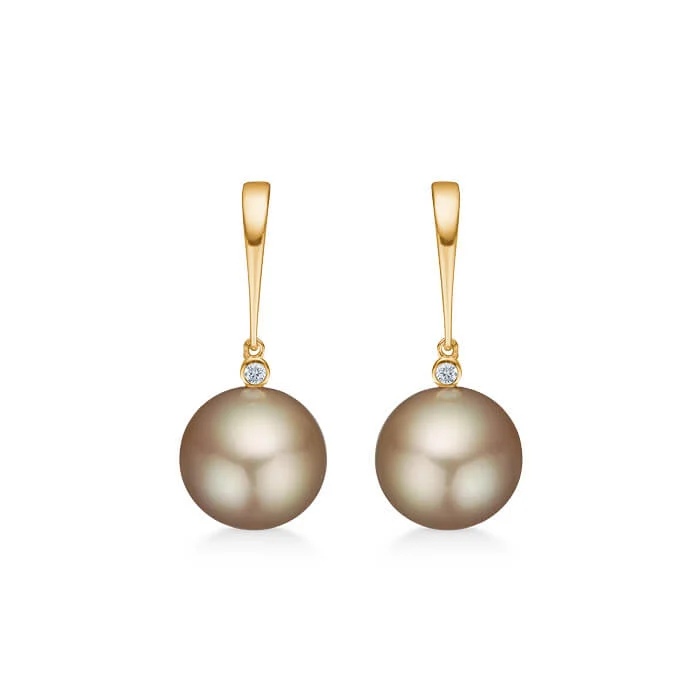 Mads Z Chloé Mist øreringe – guld – 0,05 ct