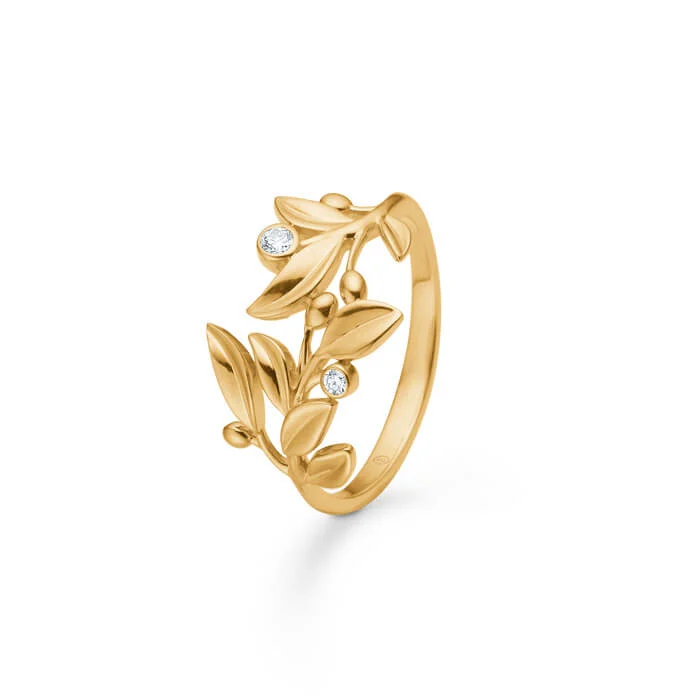 Mads Z Olive Love ring – guld – 0,055 ct