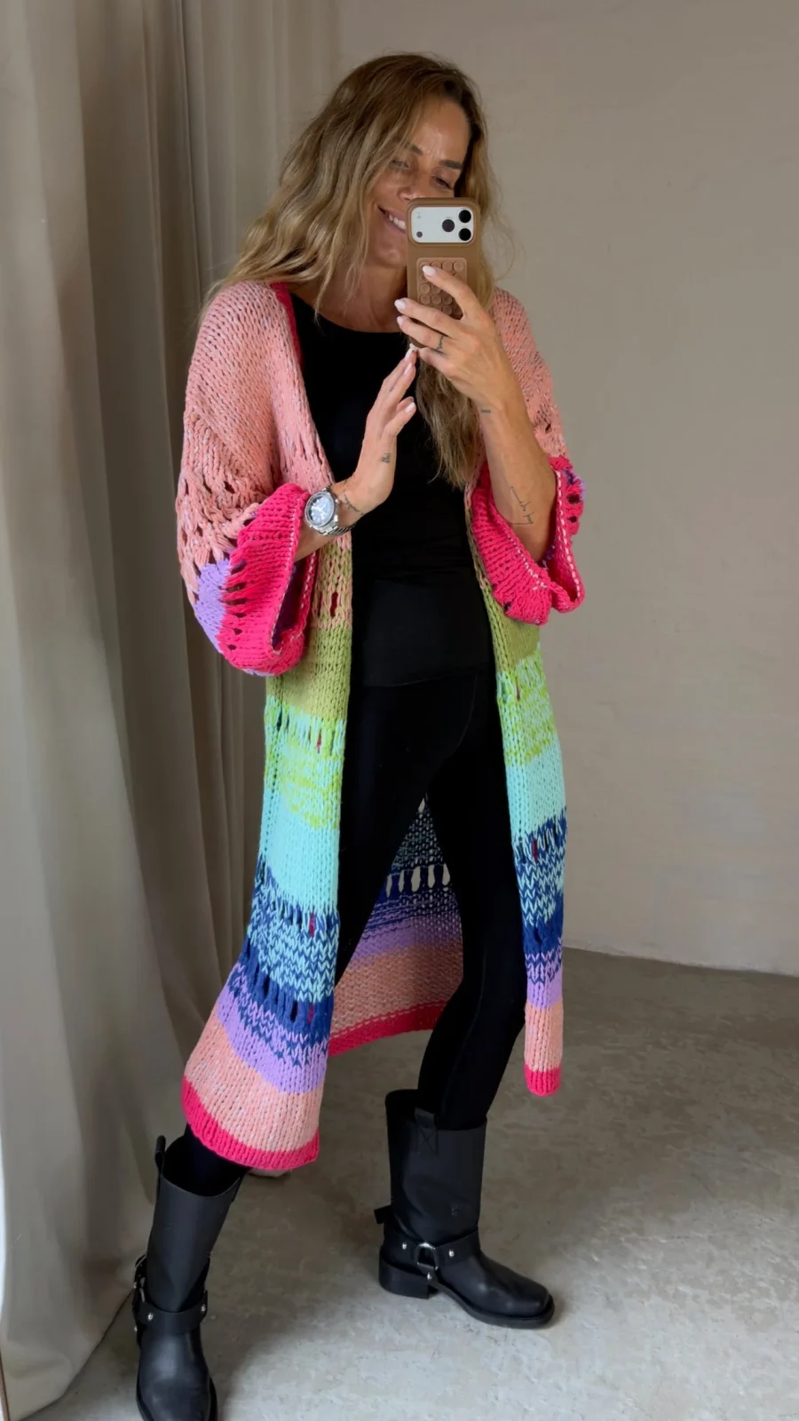 Sassy Copenhagen - Cardigan - Pink/Multi - Greta - Billede 2