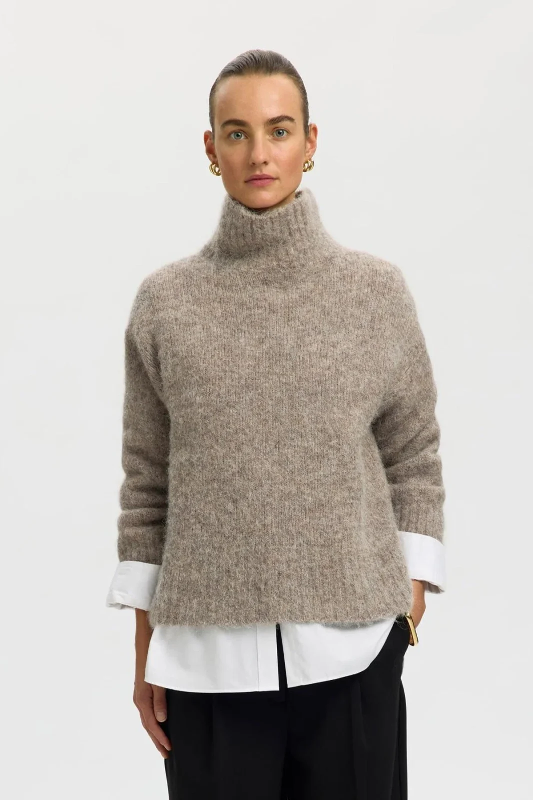 Selected Femme - Pullover - Steel Gray - Gabriella - Billede 2