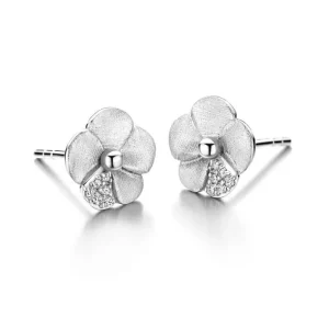 Spirit Icons Bloom Stud ørestikker – sølv
