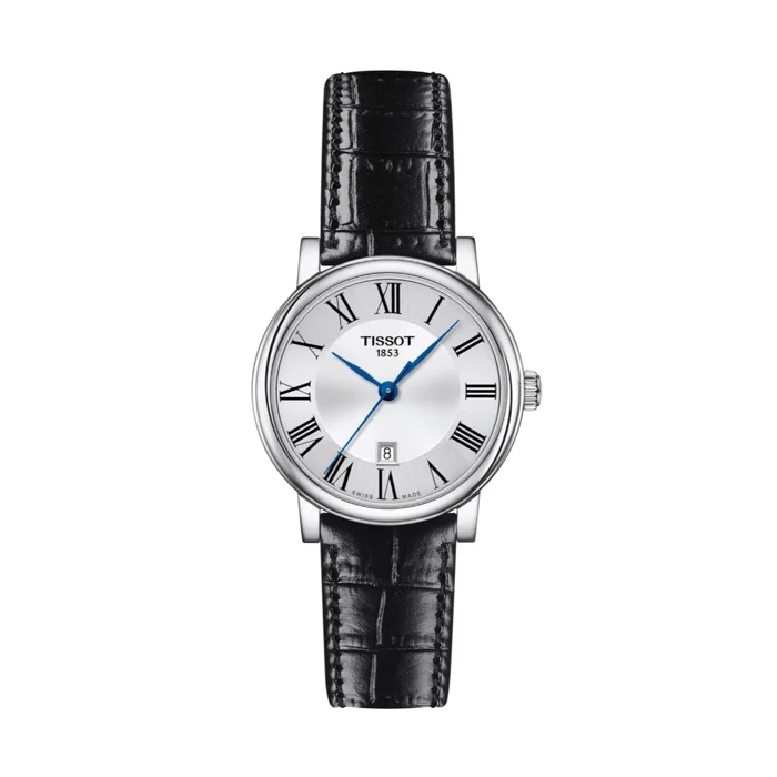 Tissot Carson Premium – Dameur i stål m. romertal/blå visere 30mm