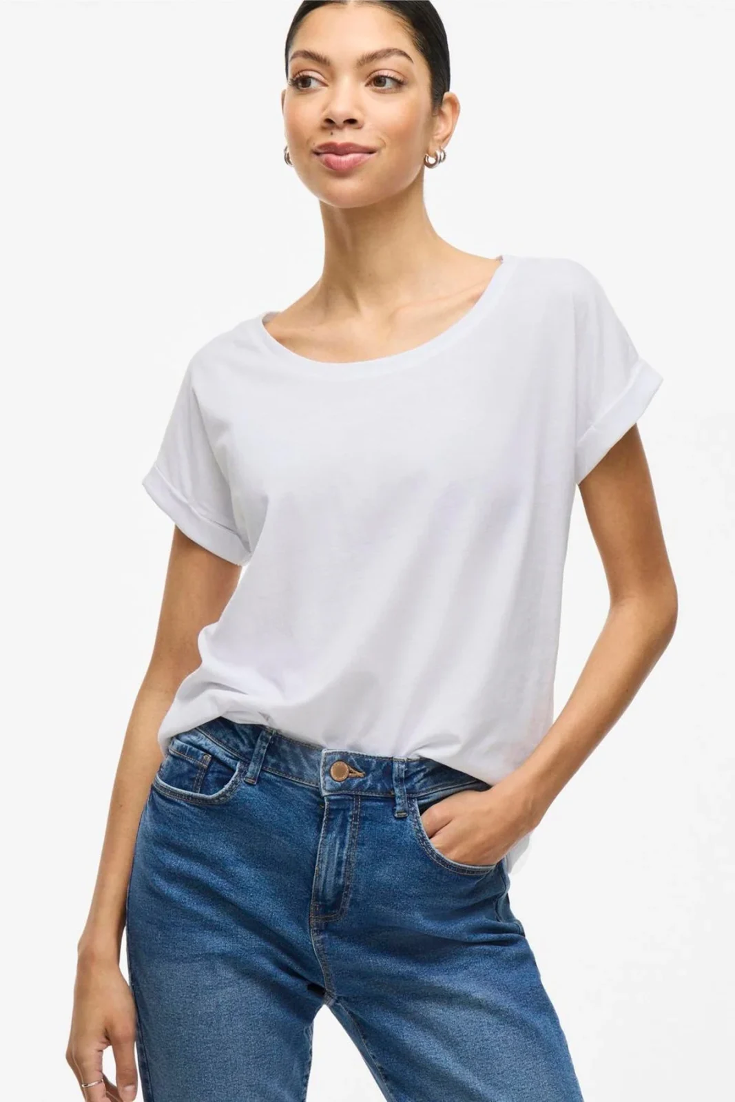 Vila - T-shirt - Optical Snow - Dreamers New Pure - Billede 2